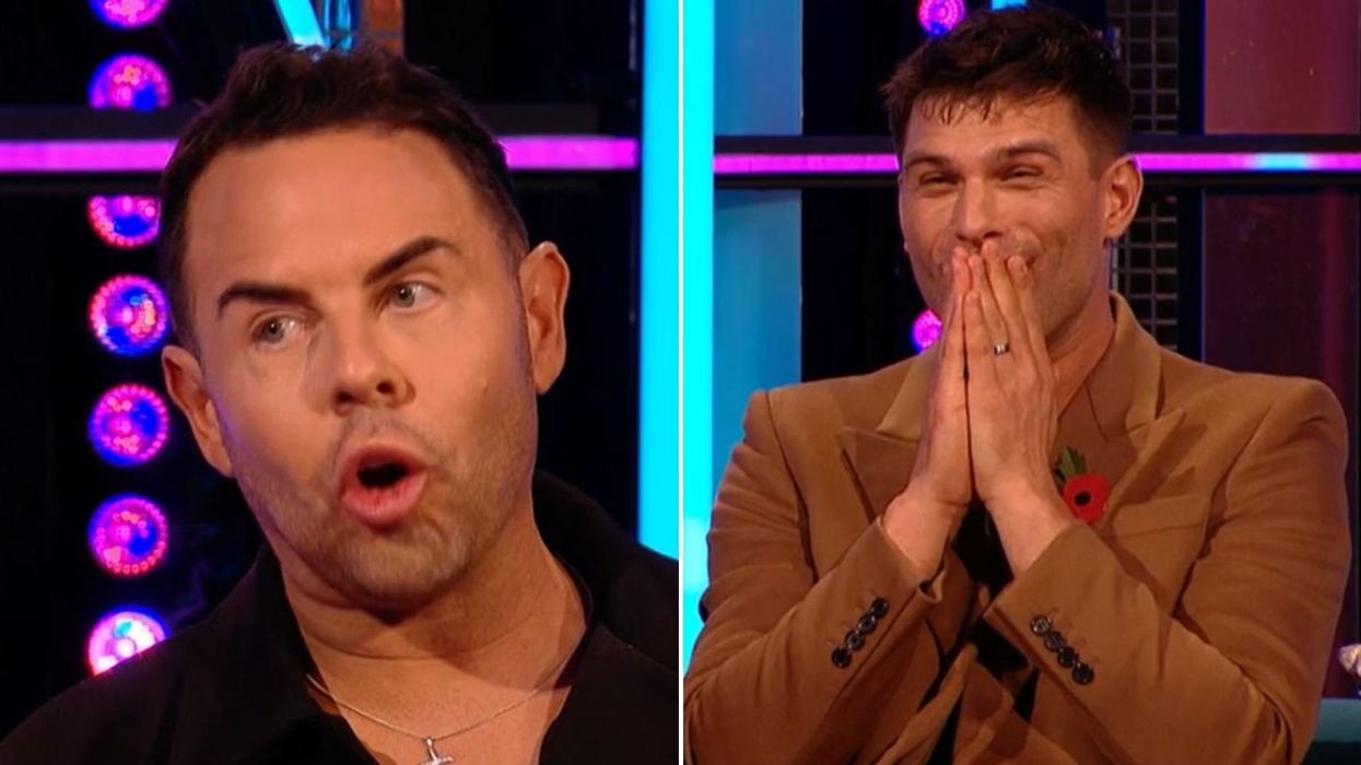 Aljaz Skorjanec speechless as BBC Strictly's La Voix delivers awkward jibe about Tim Davie resignation