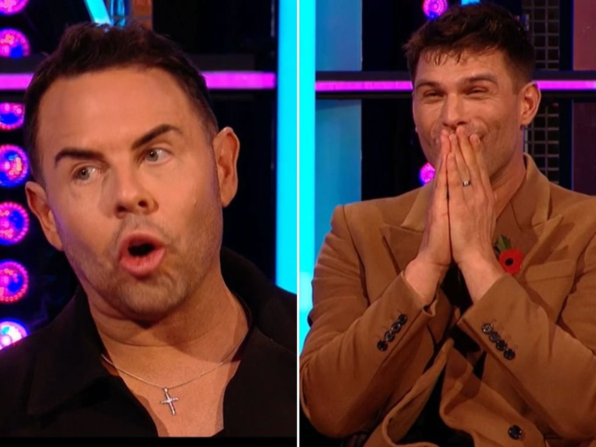 Aljaz Skorjanec speechless as BBC Strictly's La Voix delivers awkward jibe about Tim Davie resignation