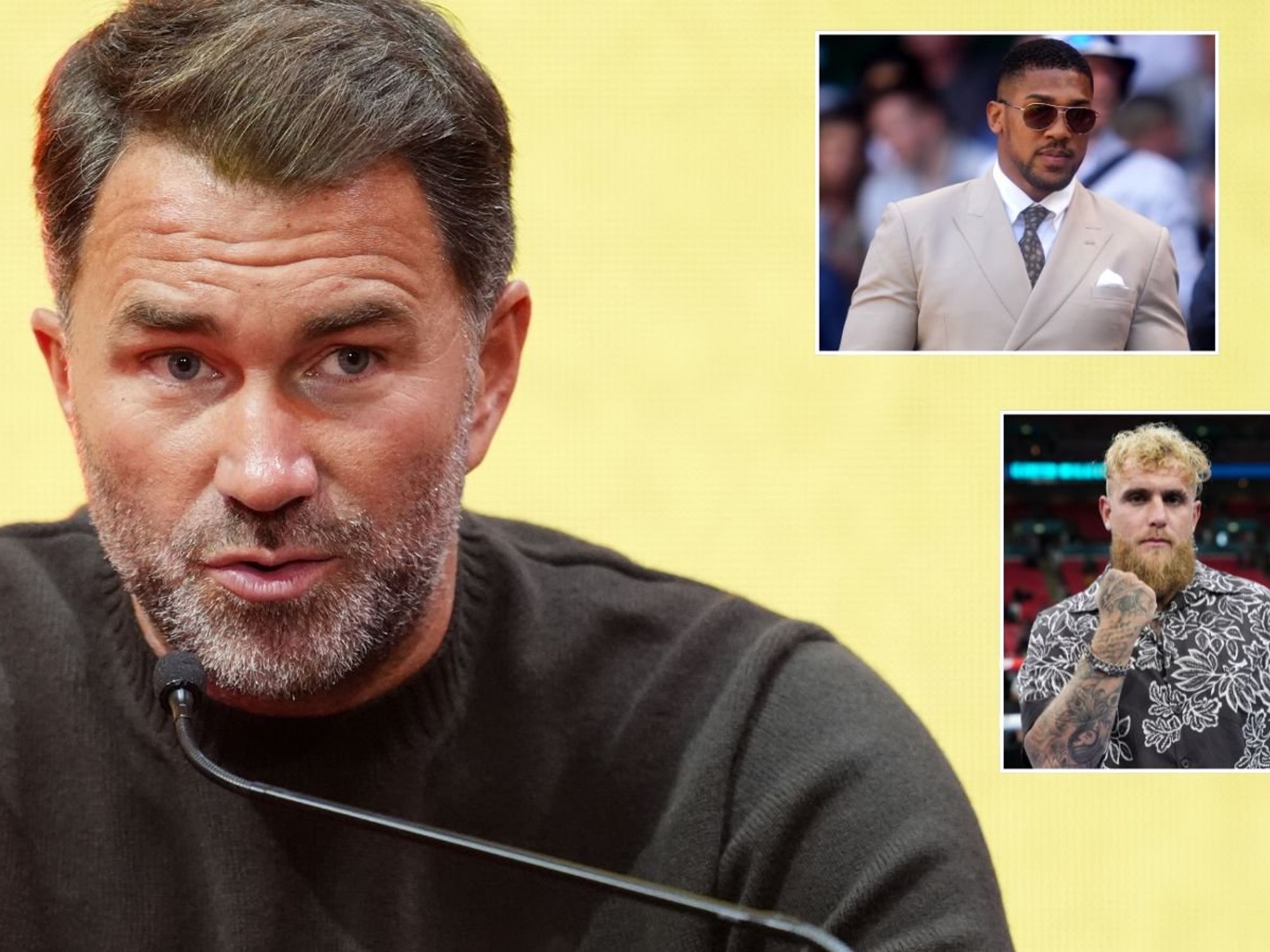 Eddie Hearn provides Anthony Joshua and Jake Paul fight update with millions on the table