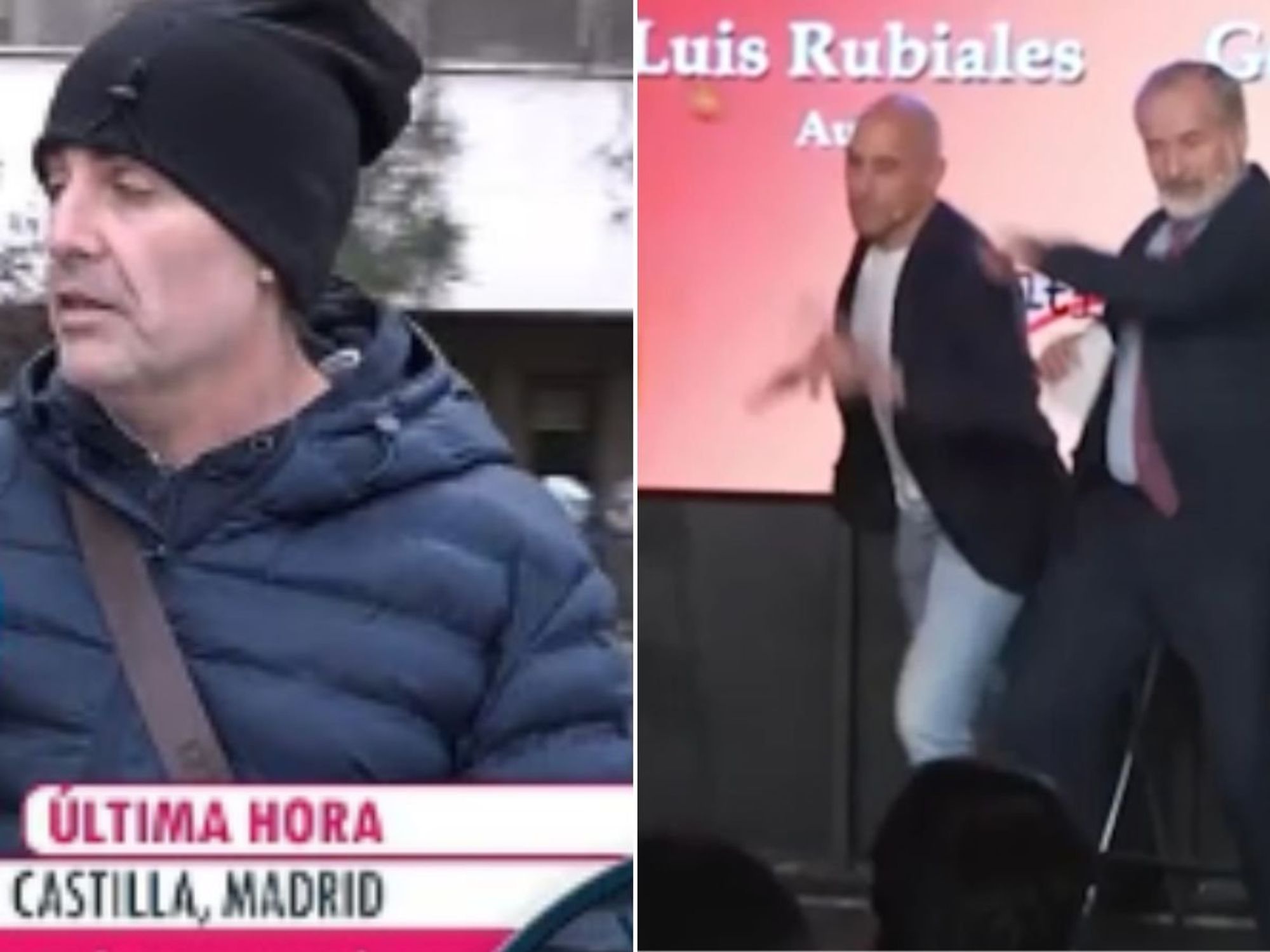 Luis Rubiales' uncle makes Benidorm joke after pelting former Spanish football chief with eggs in...