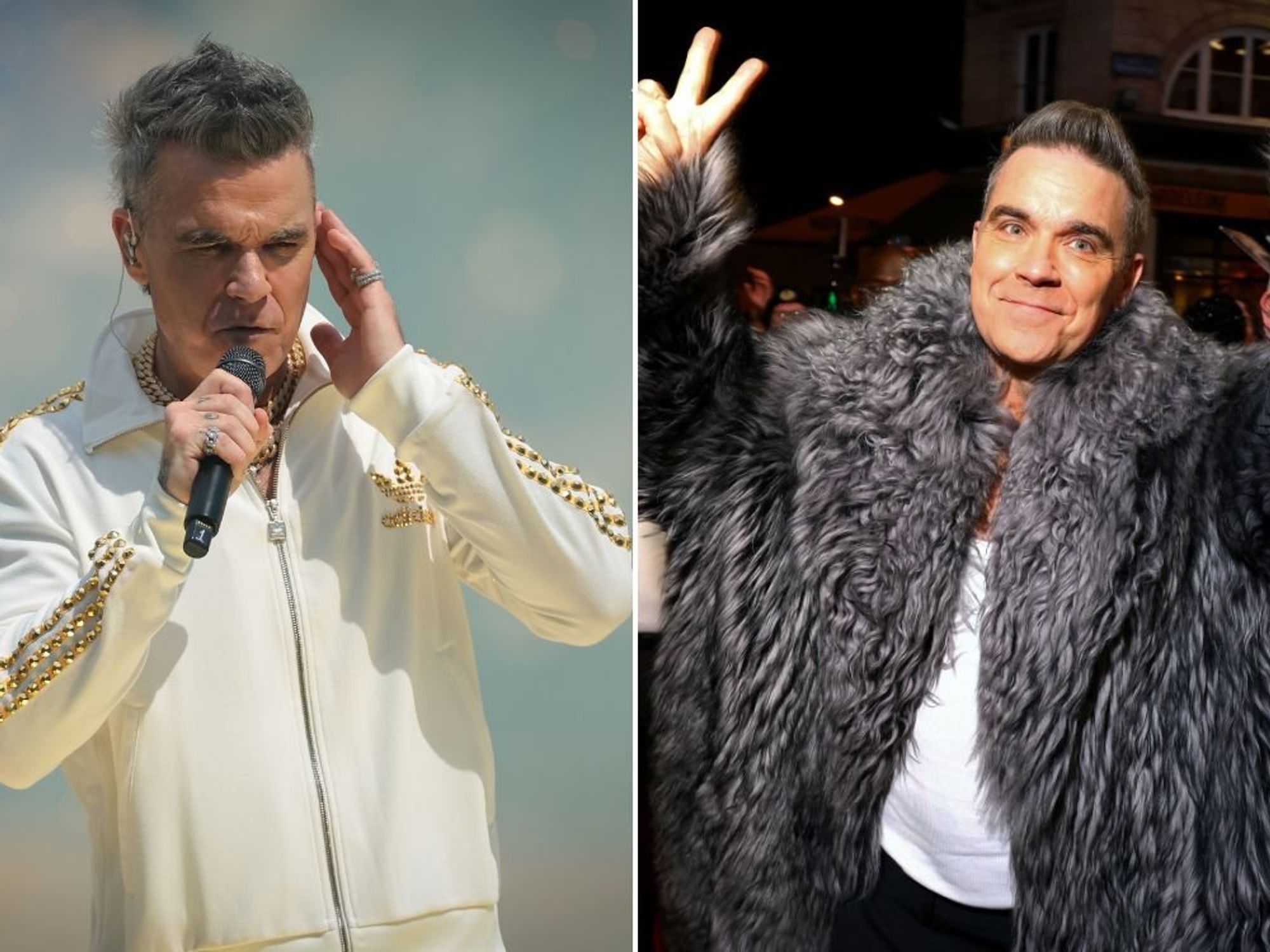 Robbie Williams claims Mounjaro is making him 'blind' but singer plans to stay on weight loss jab