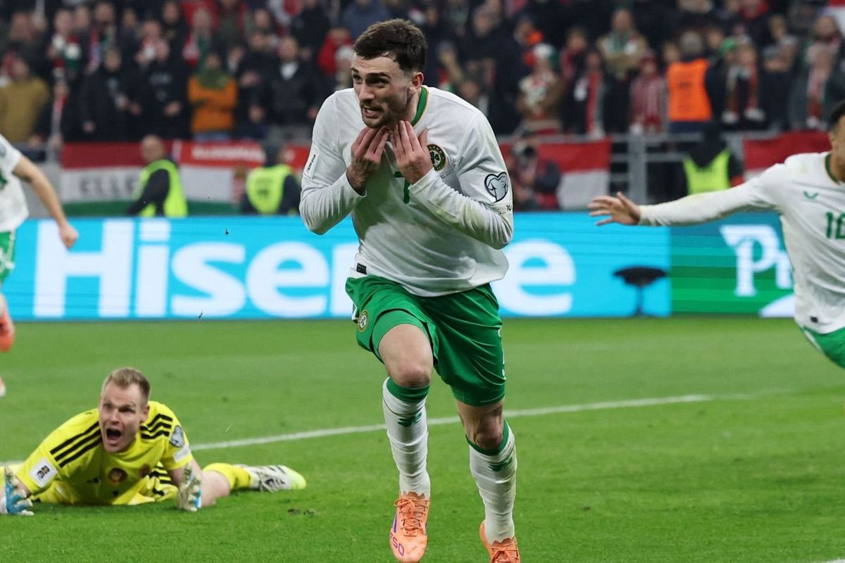 Ireland secure World Cup play-off spot as Troy Parrott hits sublime hat-trick in dramatic win over Hungary