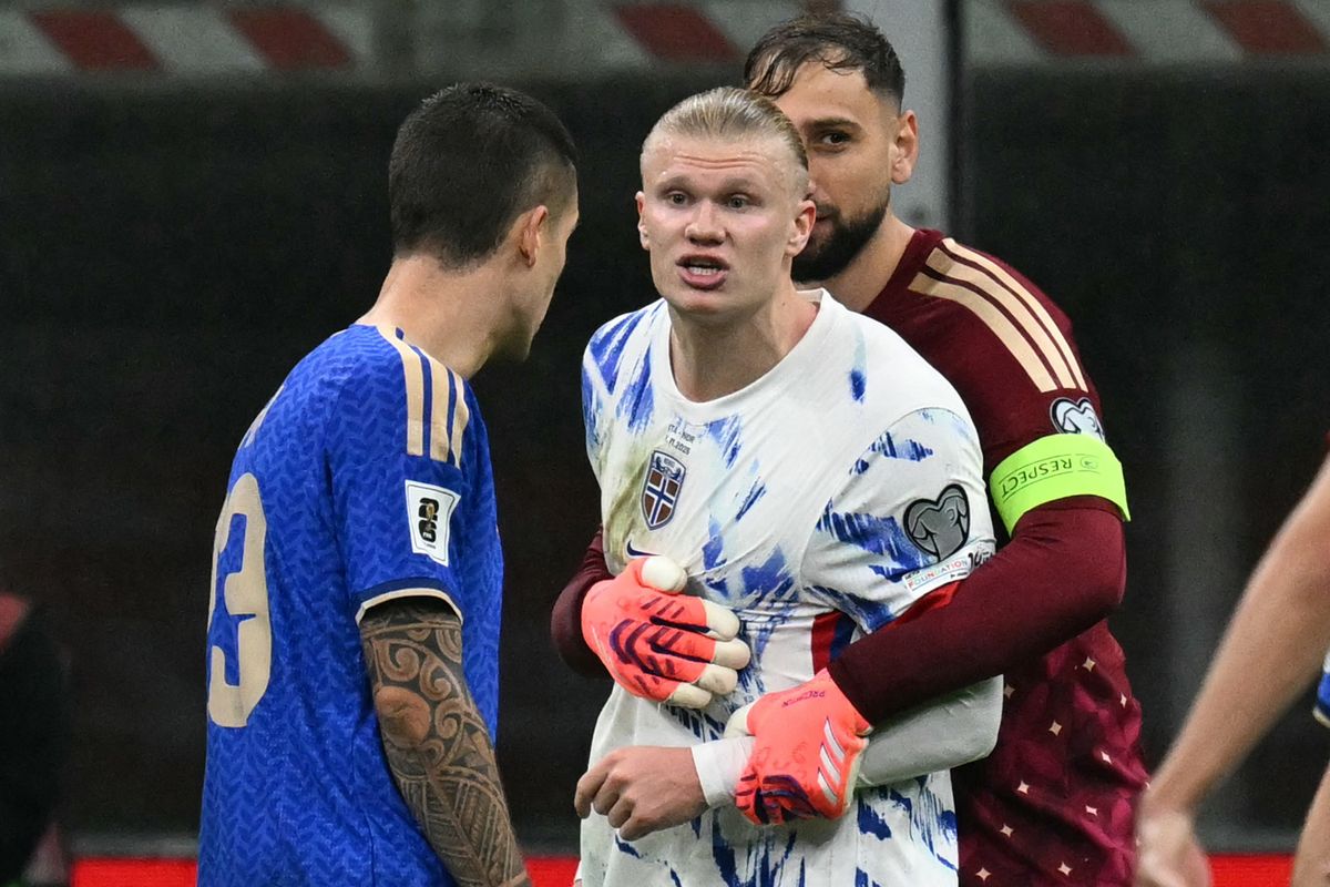 Why Erling Haaland had to be restrained by Man City teammate during ugly spat in World Cup qualifying match