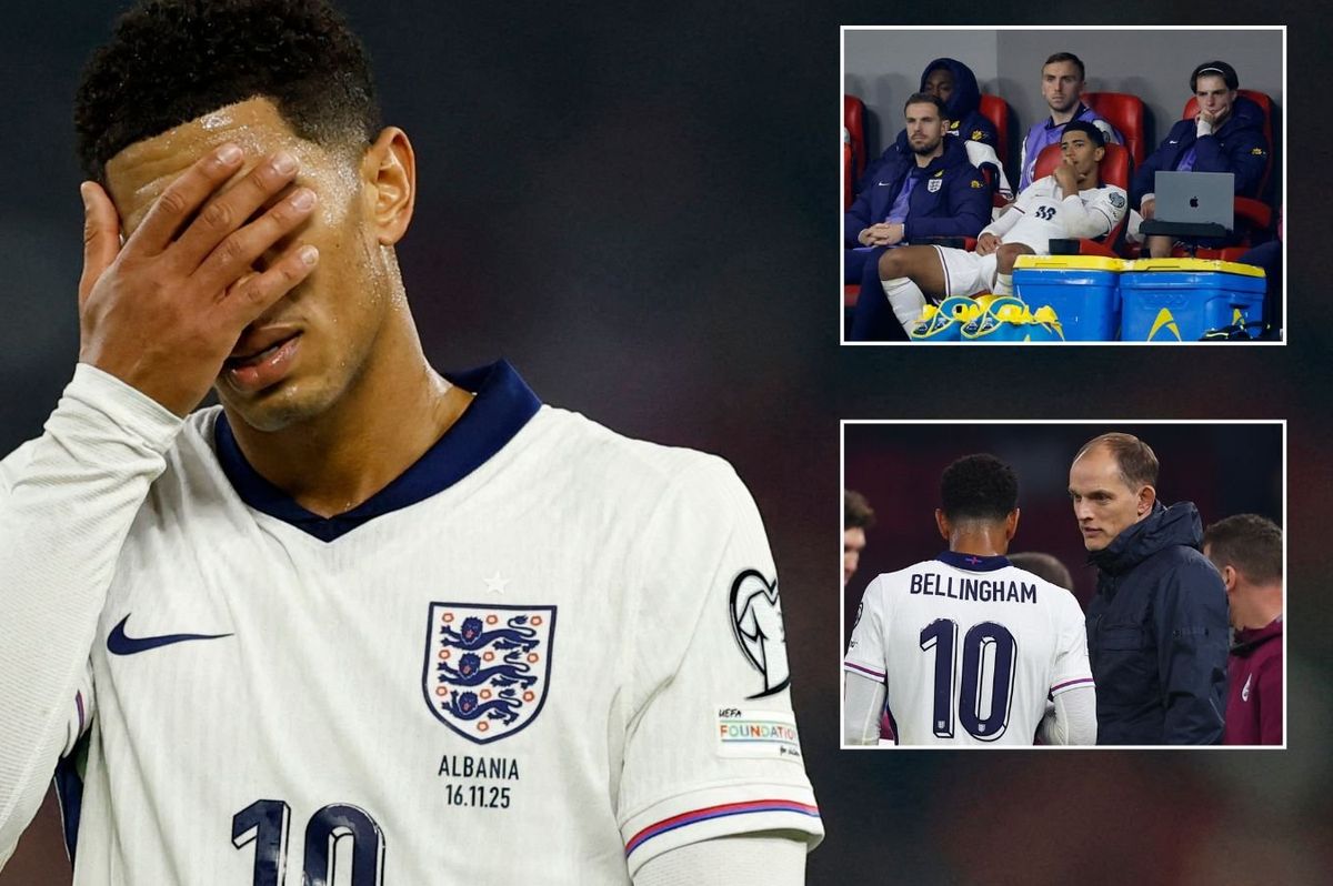 There's something going on with Jude Bellingham after England star sulked in Albania win