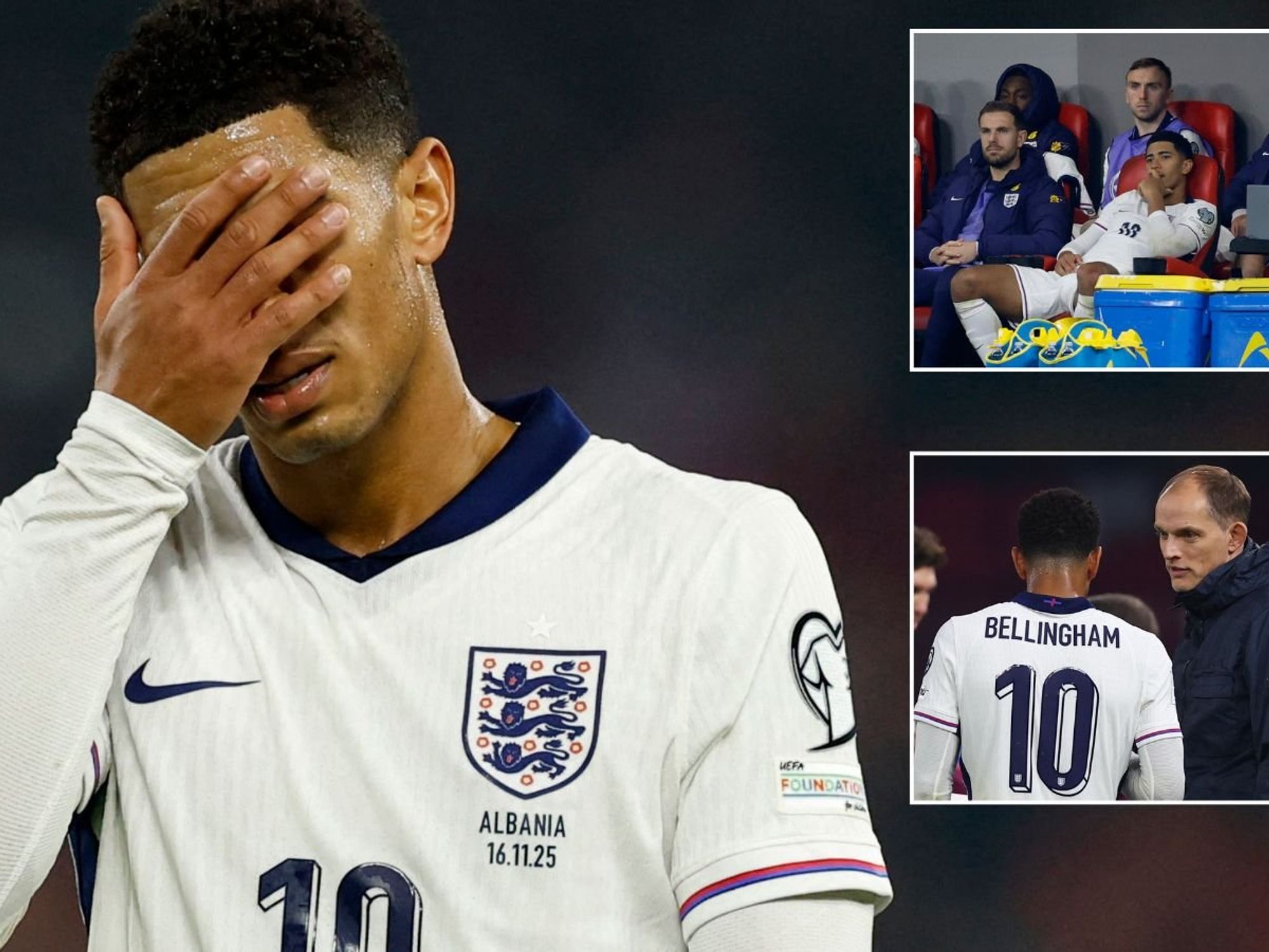 There's something going on with Jude Bellingham after England star sulked in Albania win