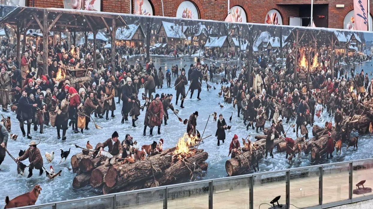 Christmas mural urgently removed from London neighbourhood after serious errors pointed out