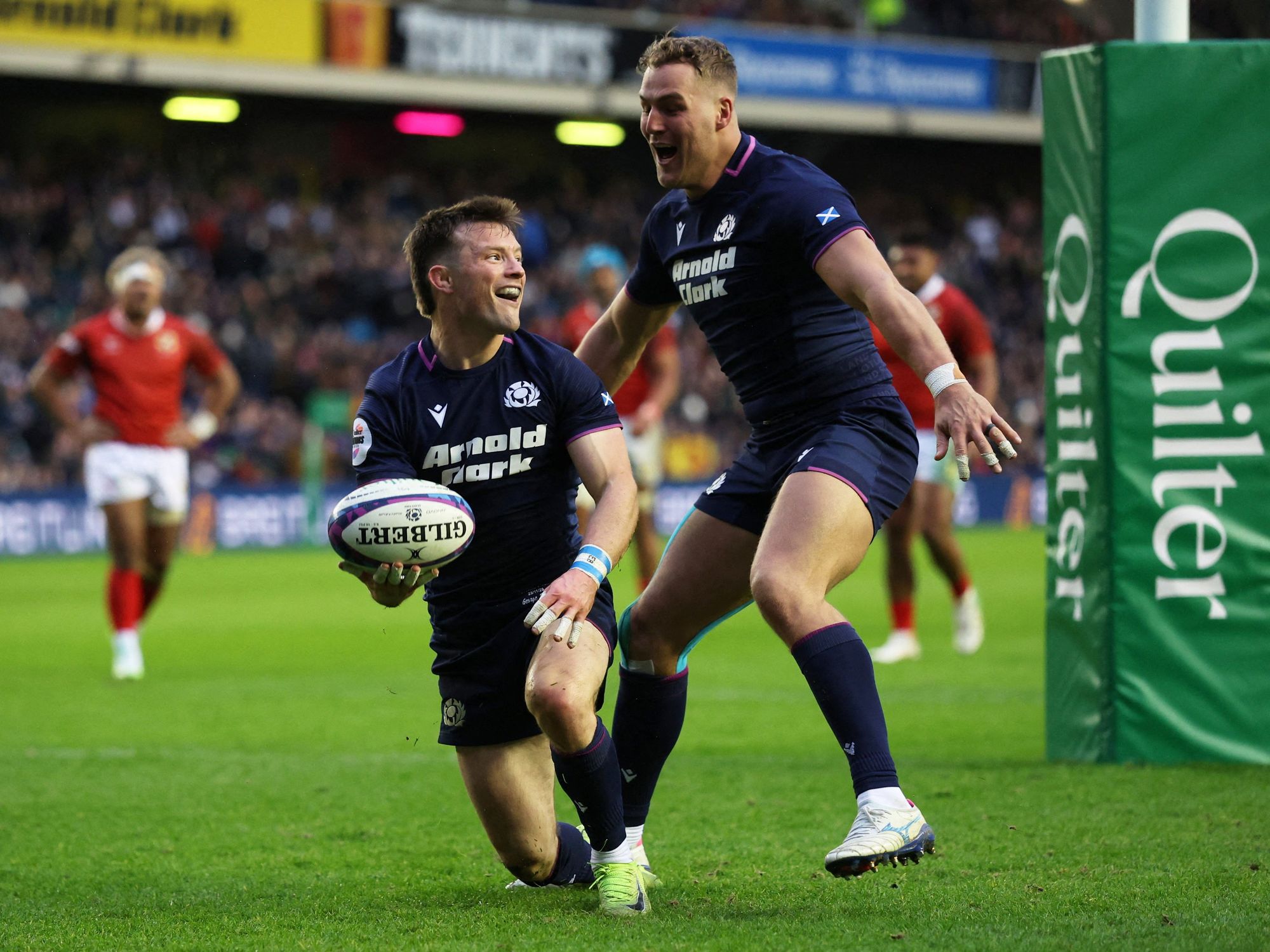 Scotland thrash Tonga in eight-try rout to alleviate Gregor Townsend pressure