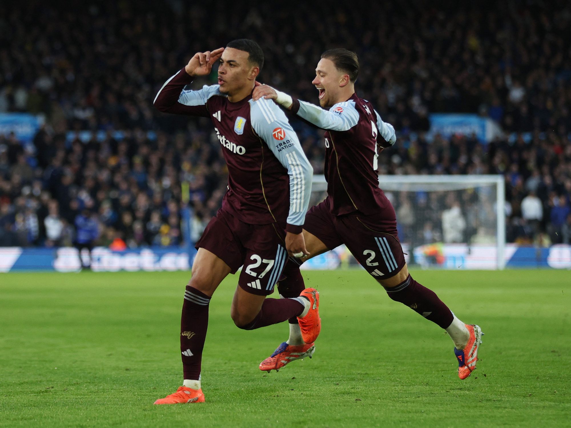 Morgan Rogers inspires Aston Villa comeback to leave Leeds in trouble