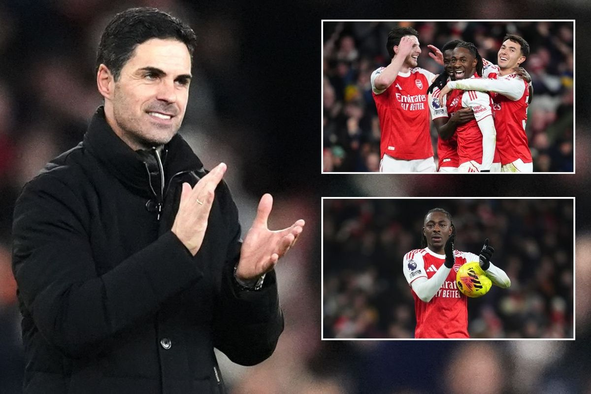 Mikel Arteta reveals unusual request from Eberechi Eze after Arsenal trounce Tottenham in north London derby