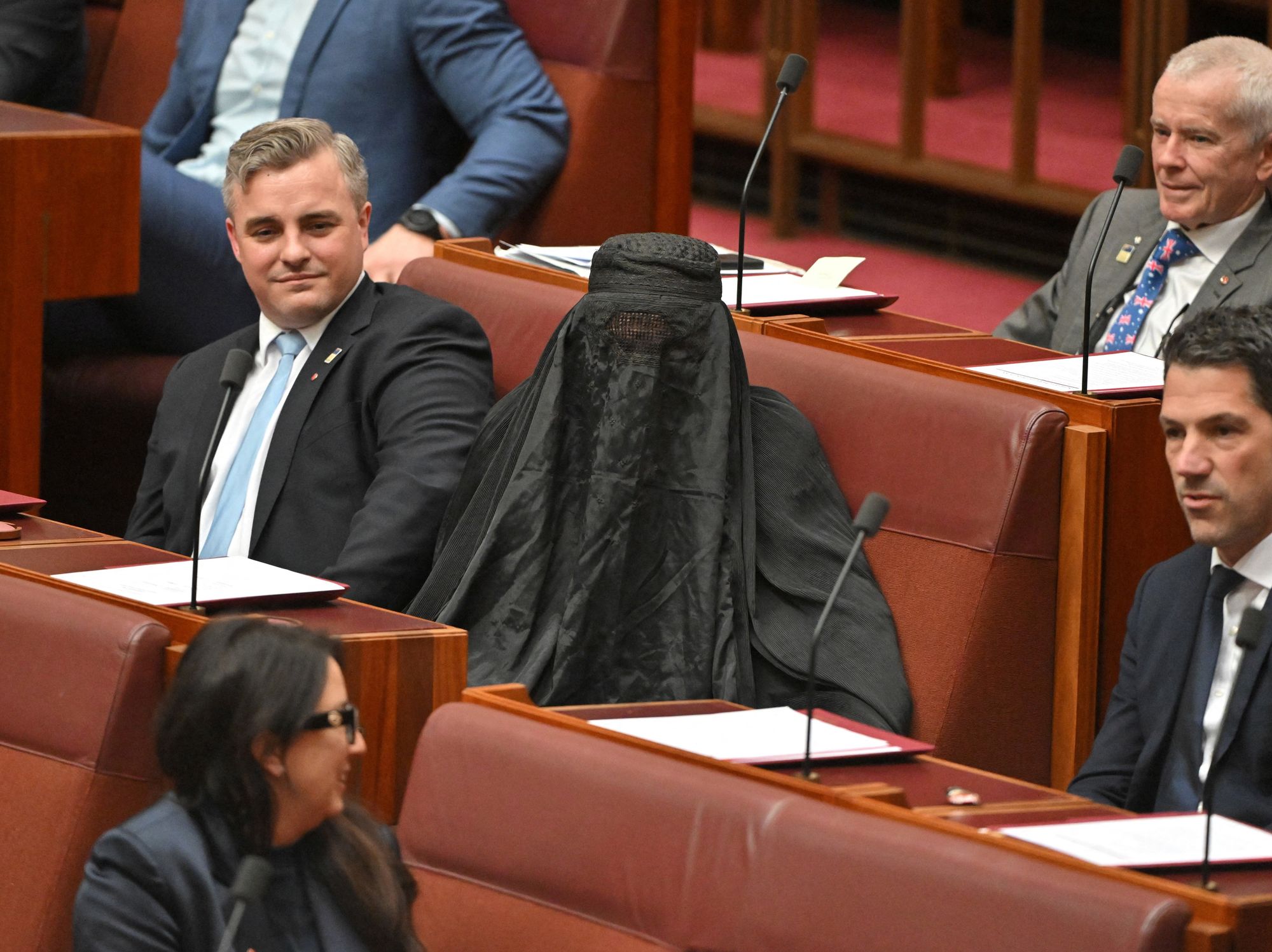 Pauline Hanson suspended from Australian Senate for burka stunt - just hours after GB News interview