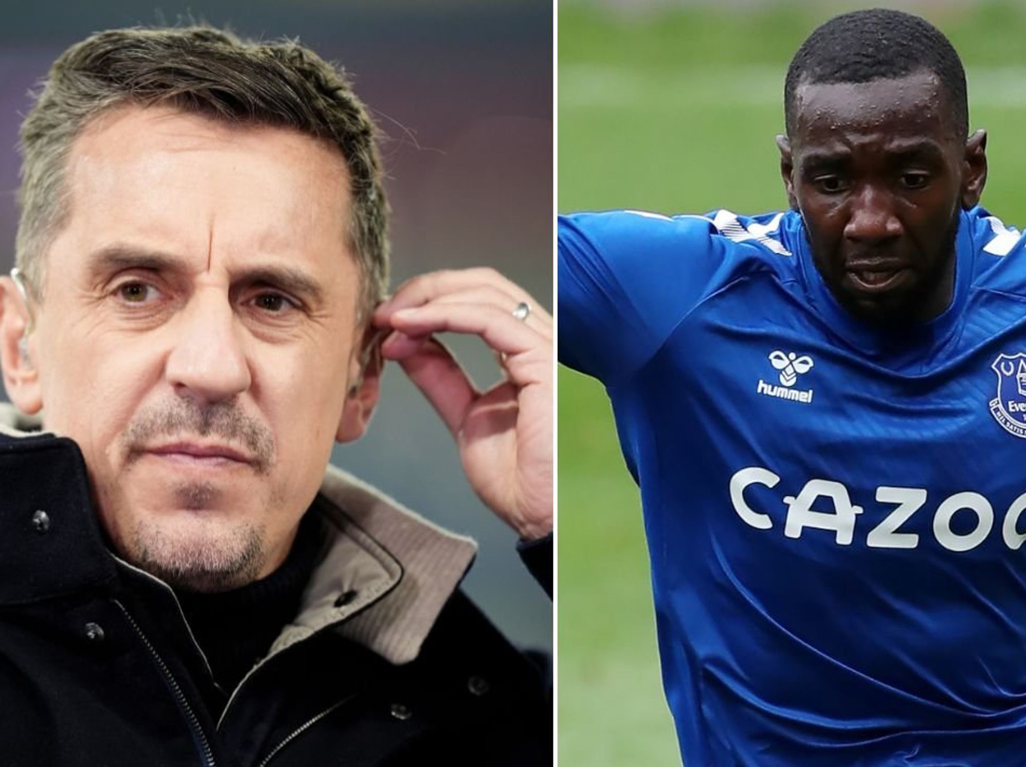 Gary Neville savagely put down by ex-Everton star over Man Utd coverage: 'Had to mute him!'