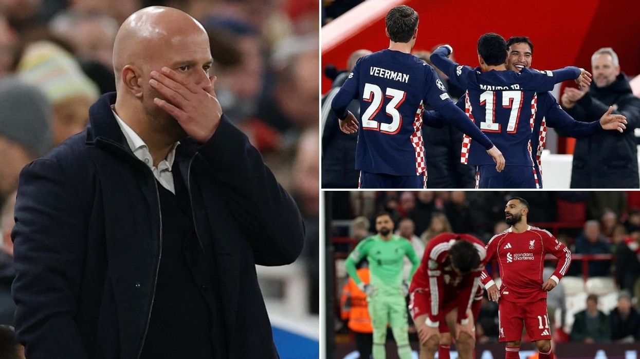 Liverpool boss Arne Slot under immense pressure after conceding FOUR to PSV at Anfield