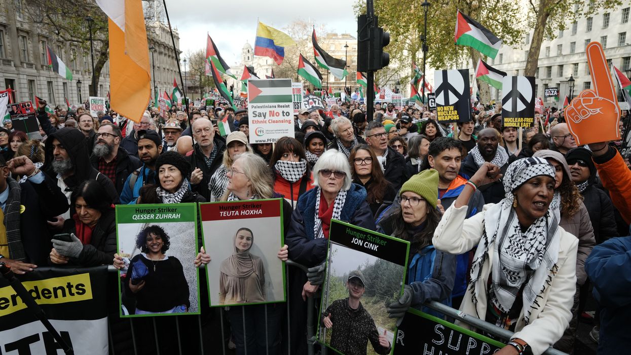 Police make dozens of arrests at Palestine Action protests across Britain