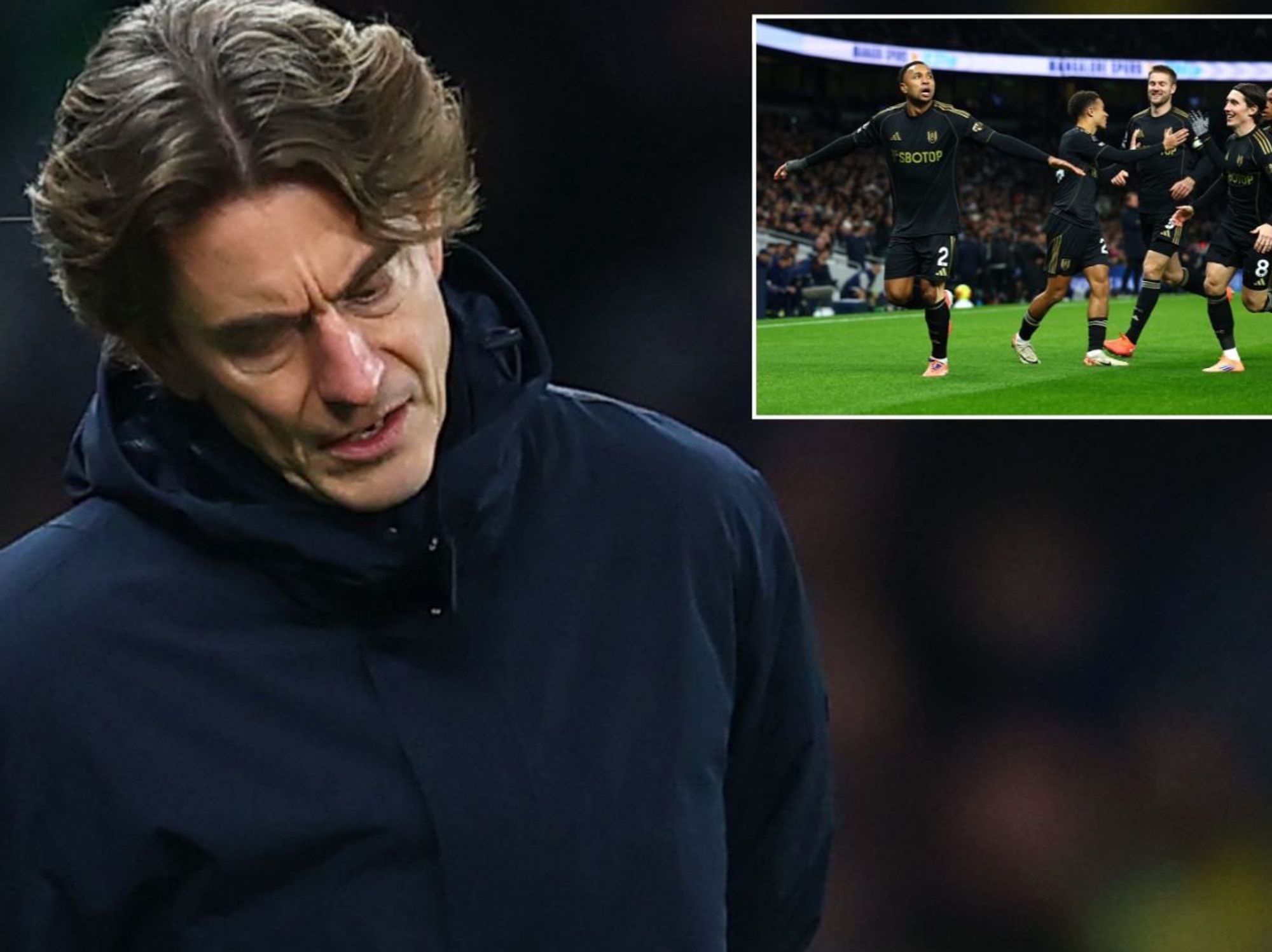 Tottenham fans demand Thomas Frank sacking as fan fury explodes following Fulham defeat