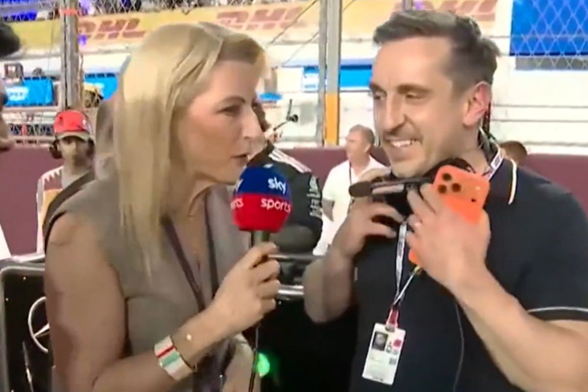Gary Neville sparks another online backlash after attending Qatar Grand Prix - 'No moral compass'