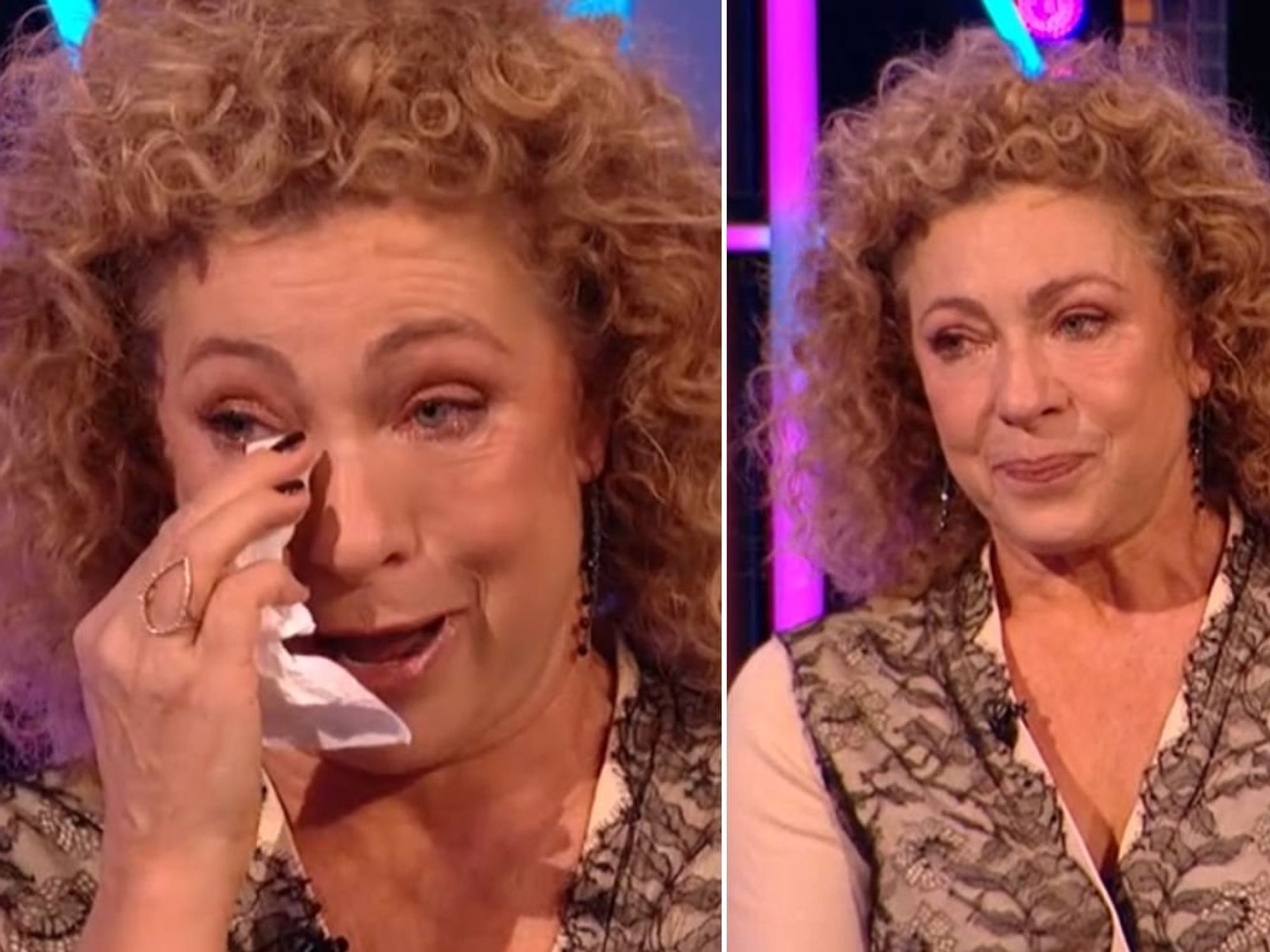 Alex Kingston in floods of tears following BBC Strictly elimination as she reveals emotional 'secret'