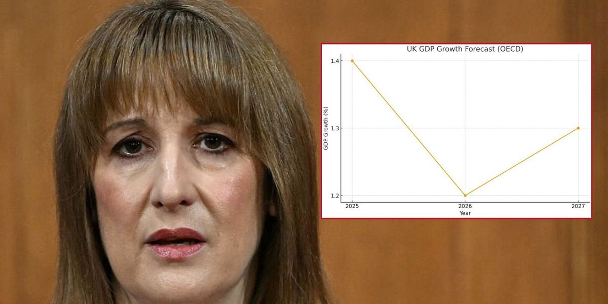 Britain heading for economic slowdown after Rachel Reeves’s tax hikes, OECD warns Britain heading for economic slowdown after Rachel Reeves’s tax hikes, OECD warns