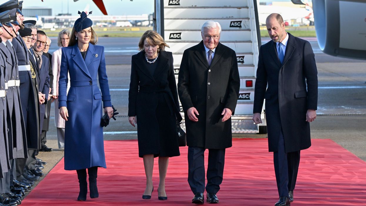 Princess Kate and Prince William greet German President on behalf of King as State Visit begins