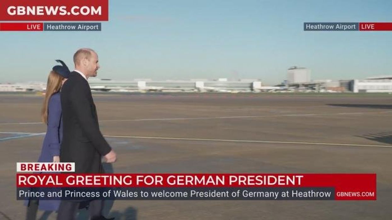 WATCH: Prince William and Princess Kate greet President of Germany as he arrives for State Visit