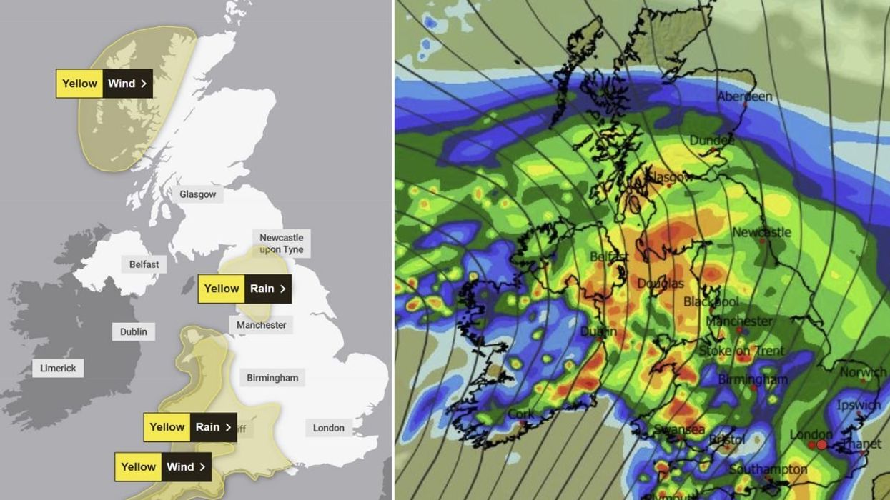 UK weather: Met Office issues set of yellow warnings as Britons face four days of chaos