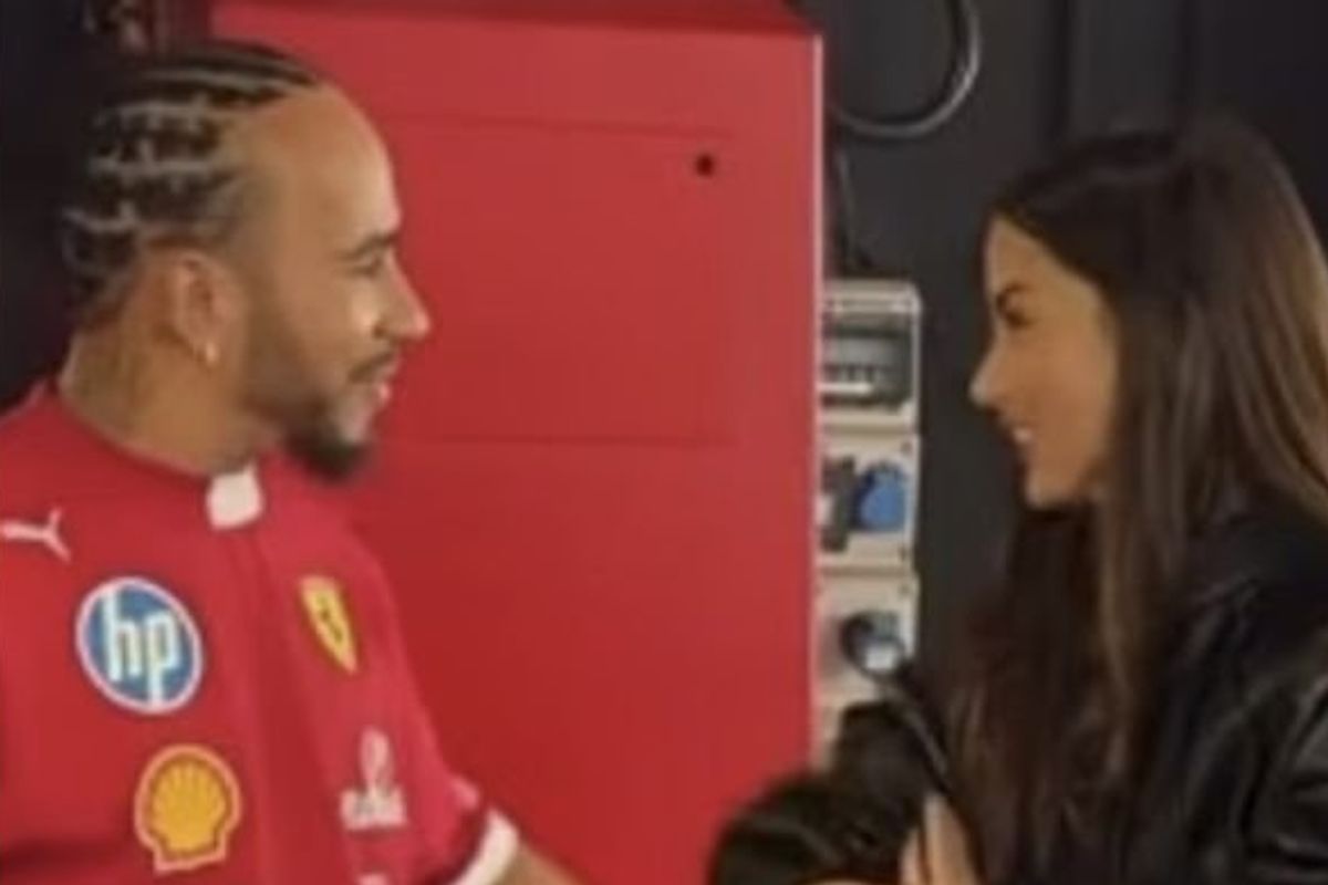 Lewis Hamilton and Ana de Armas in flirty exchange at Abu Dhabi Grand Prix after Tom Cruise split