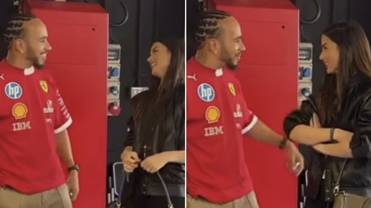 Lewis Hamilton and Ana de Armas in flirty exchange at Abu Dhabi Grand Prix after Tom Cruise split