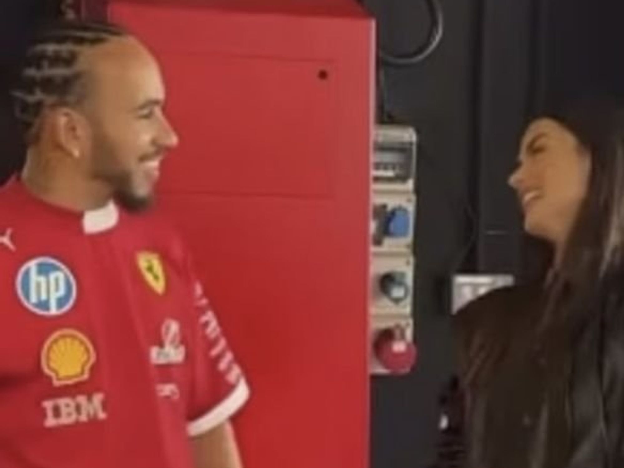 Lewis Hamilton and Ana de Armas in flirty exchange at Abu Dhabi Grand Prix after Tom Cruise split