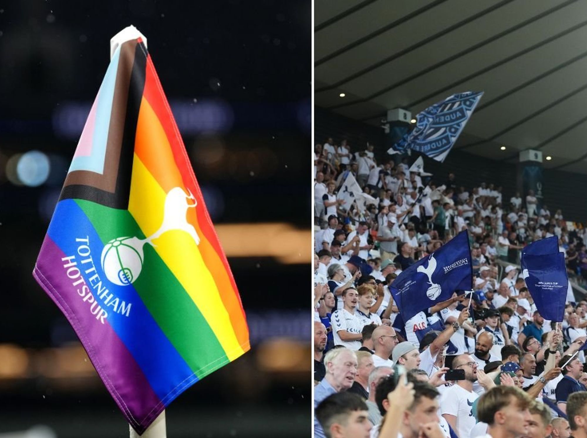 Tottenham fans ordered to move LGBT flag after Slavia Prague demand as statement released