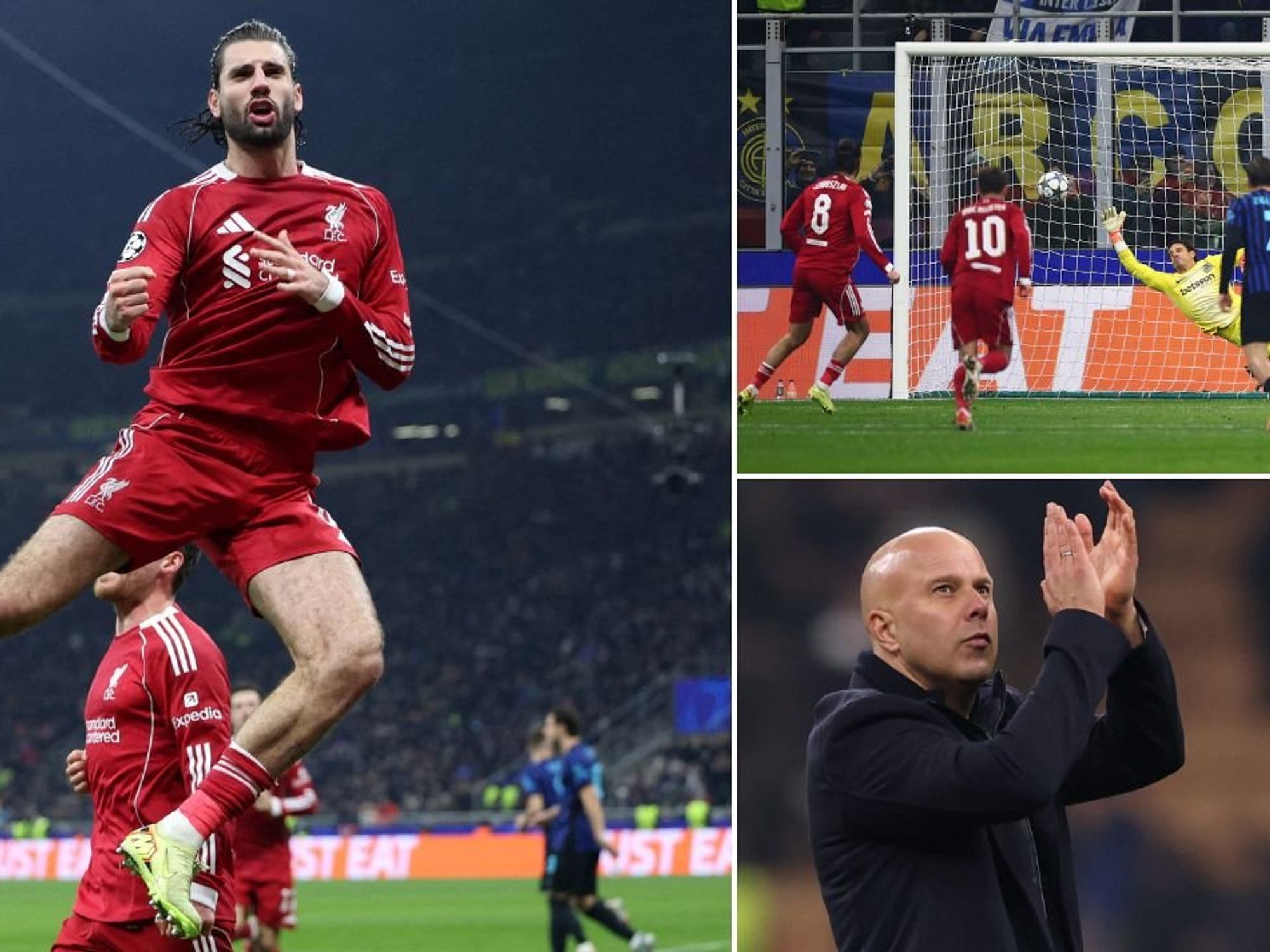 Liverpool secure late Inter Milan win without Mohamed Salah in huge victory for Arne Slot