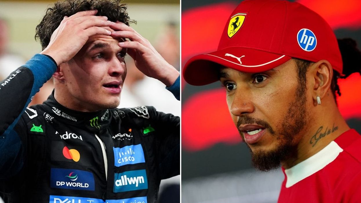 Lando Norris challenges Lewis Hamilton to title fight after Ferrari star's miserable season