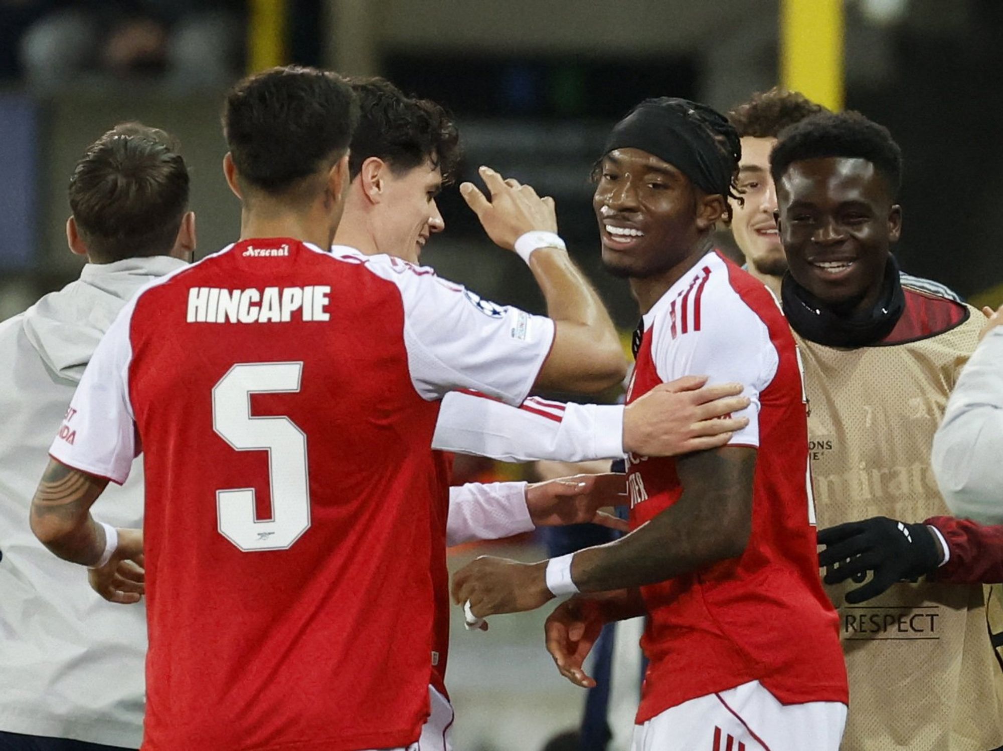 Noni Madueke inspires brilliant Arsenal display to maintain perfect Champions League record