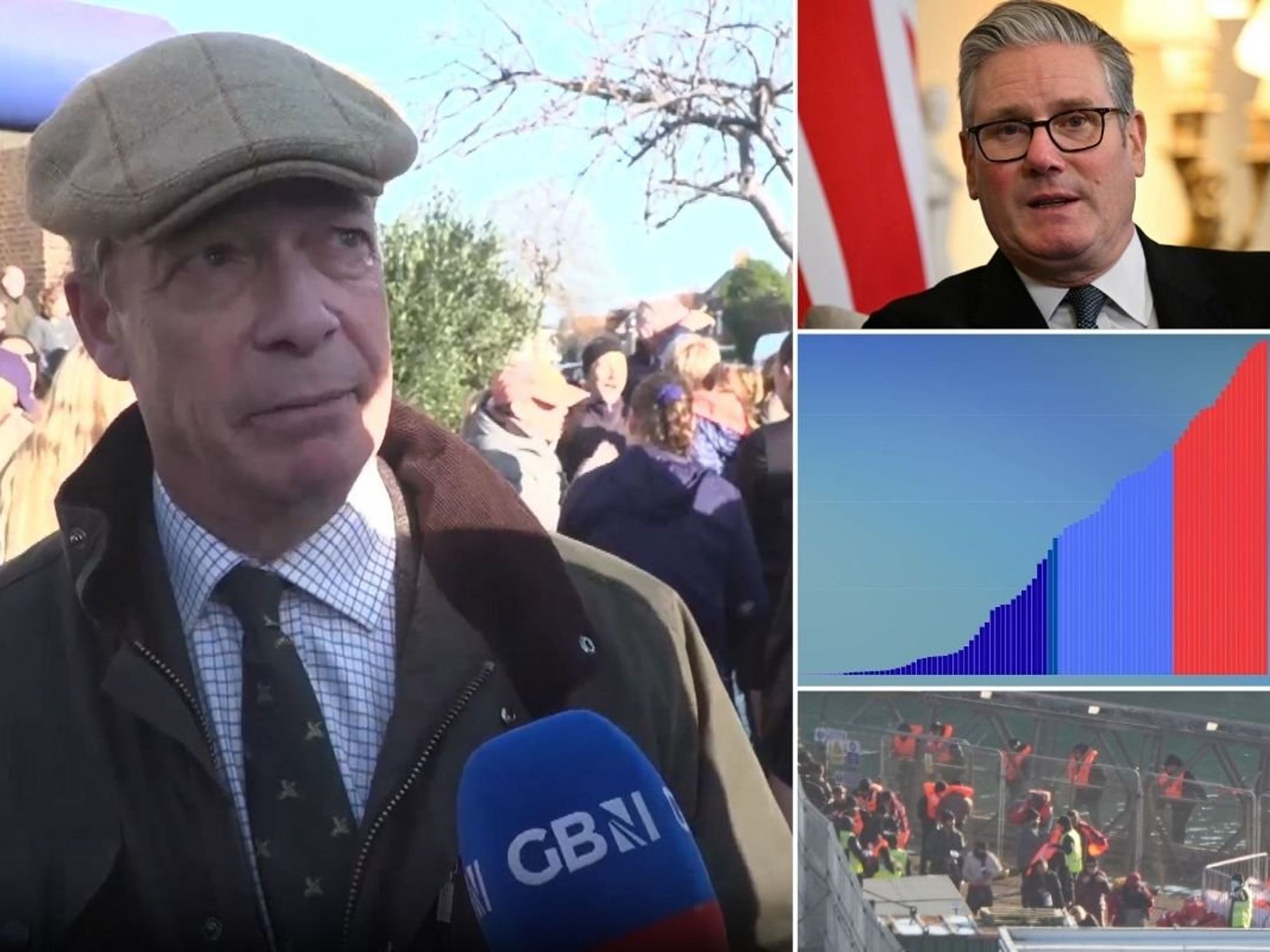 Nigel Farage delivers damning verdict on small boats surge as 40,000 cross Channel in 2025