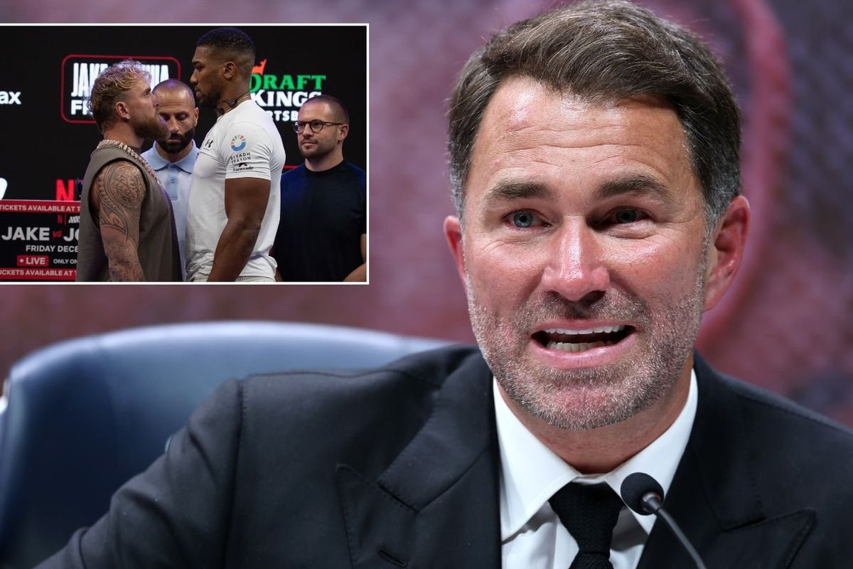 Eddie Hearn makes 'embarrassing' admission as Jake Paul and Anthony Joshua fight creeps closer