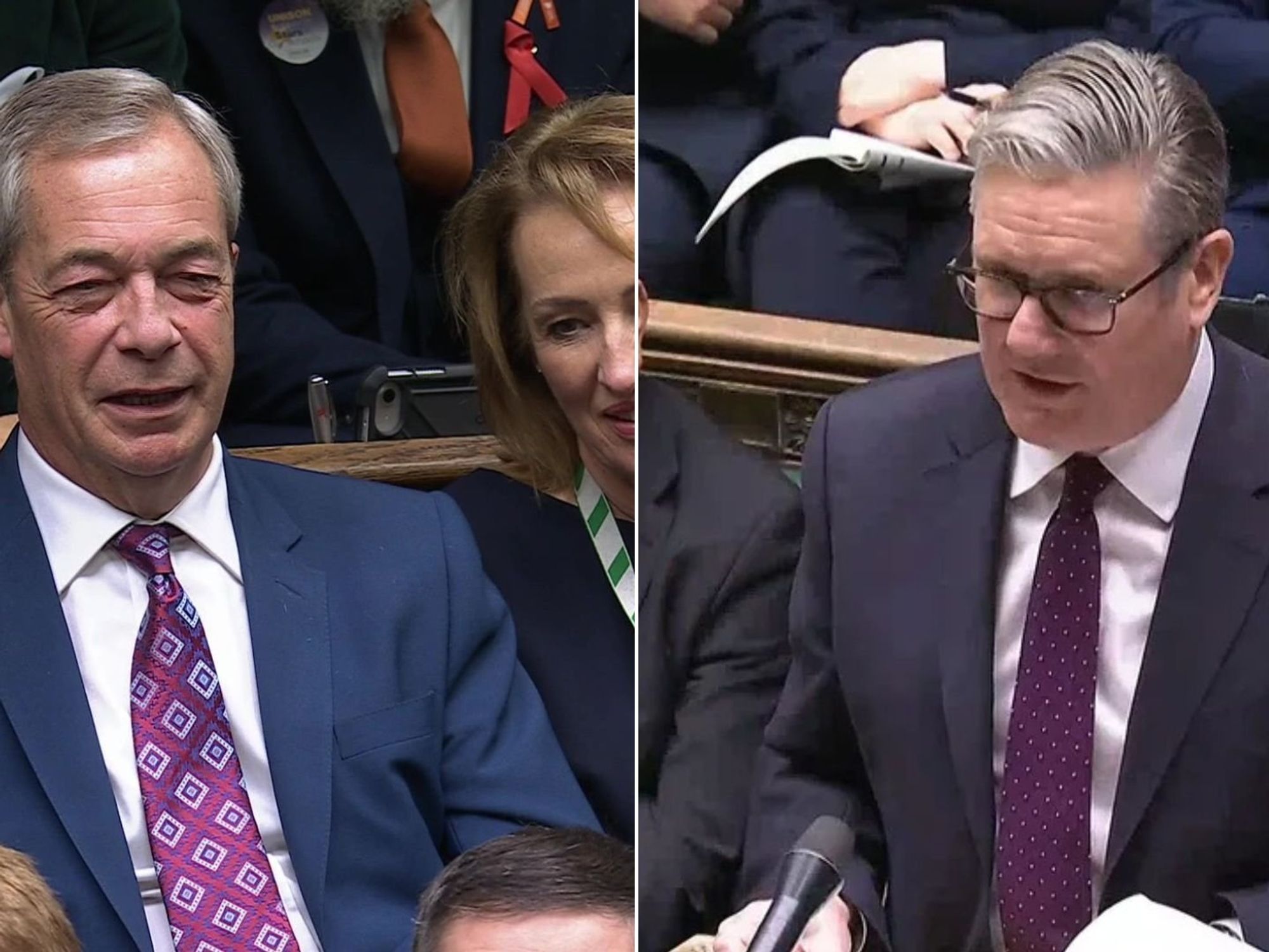 Nigel Farage stages Commons walkout over 'rigged' Labour in final PMQs of 2025