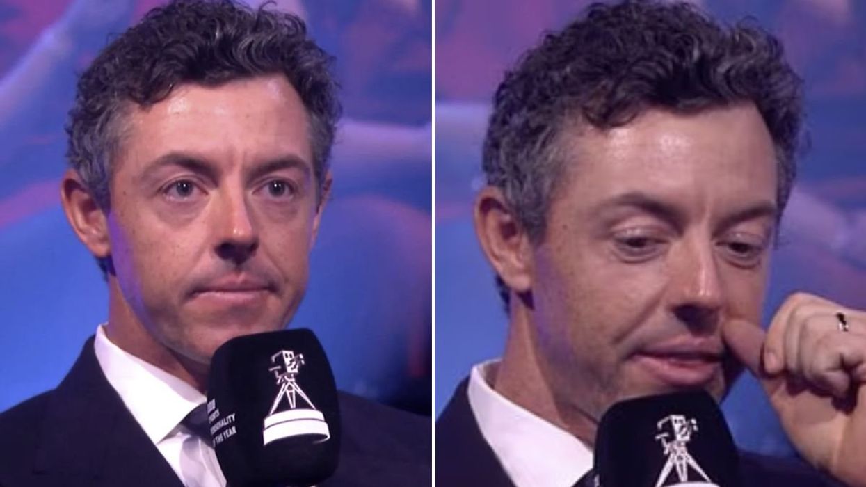 Rory McIlroy fights back tears paying tribute to fathers of Southport victims during SPOTY awards