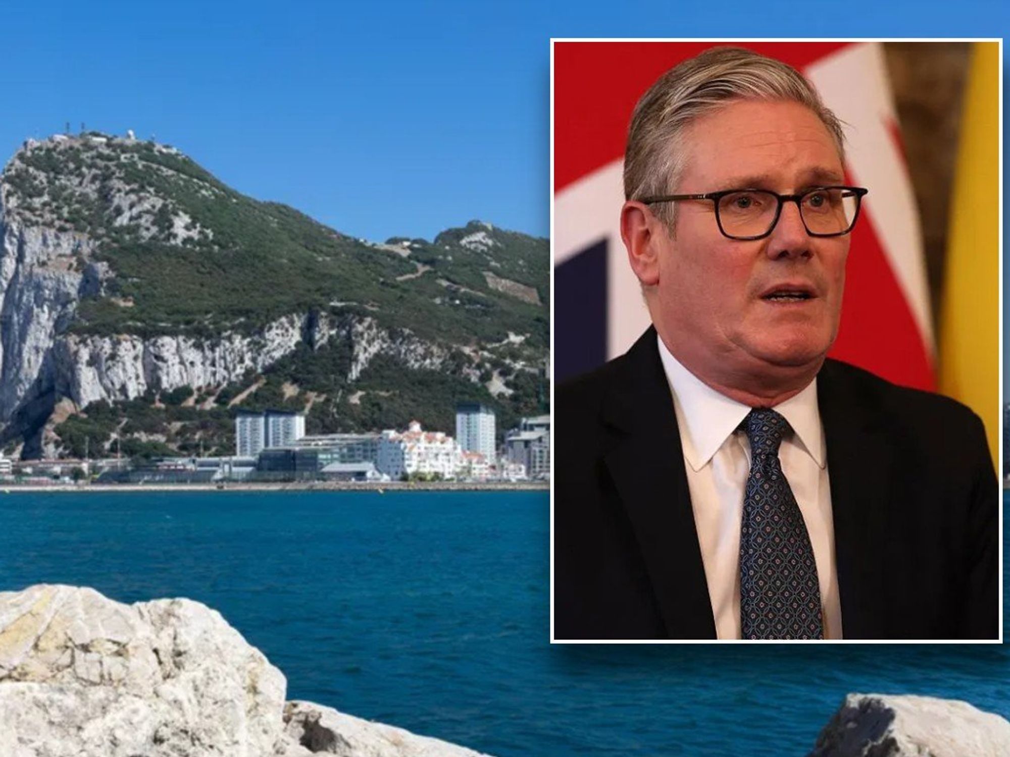 Britons will not be able to enter Gibraltar without Spanish border guards' permission as Keir Sta...