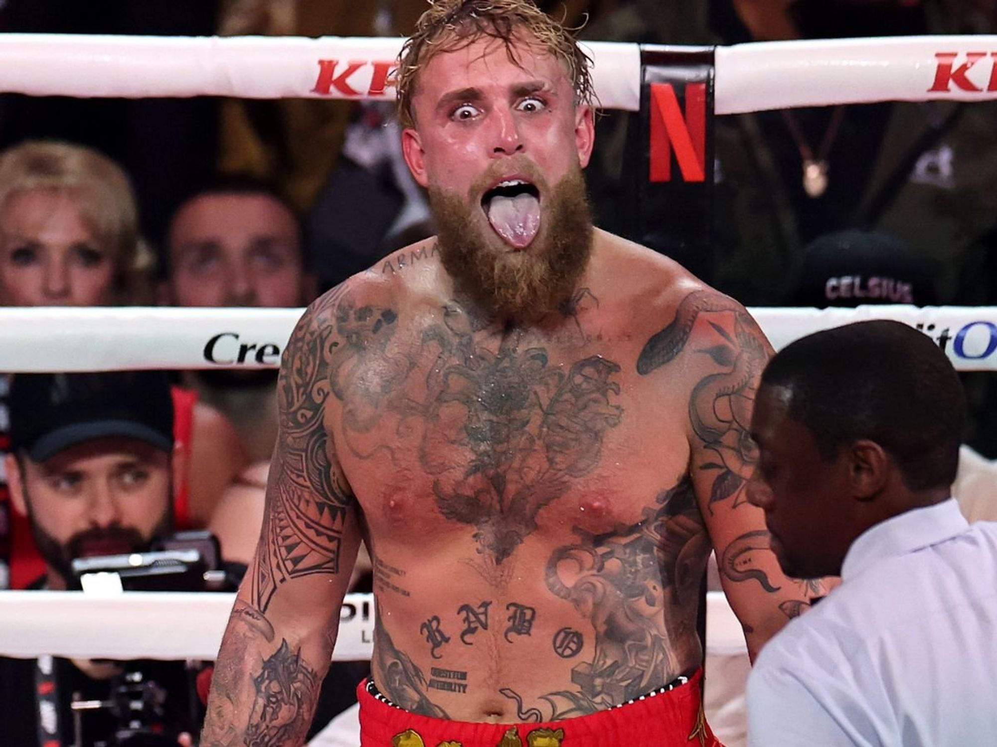 Jake Paul provides health update immediately after losing Anthony Joshua boxing bout via knockout