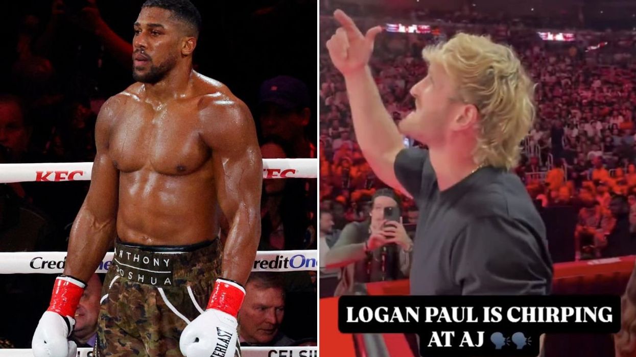 Logan Paul's cringeworthy message for Anthony Joshua seconds before knocking brother Jake Paul out
