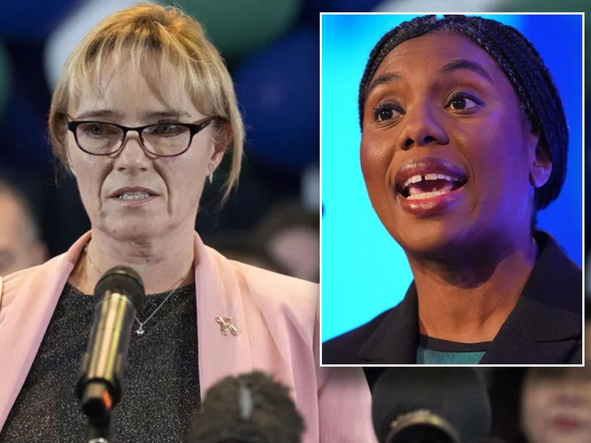 Kemi Badenoch hails NHS nurse who objected to trans women in changing rooms for 'standing up to m...