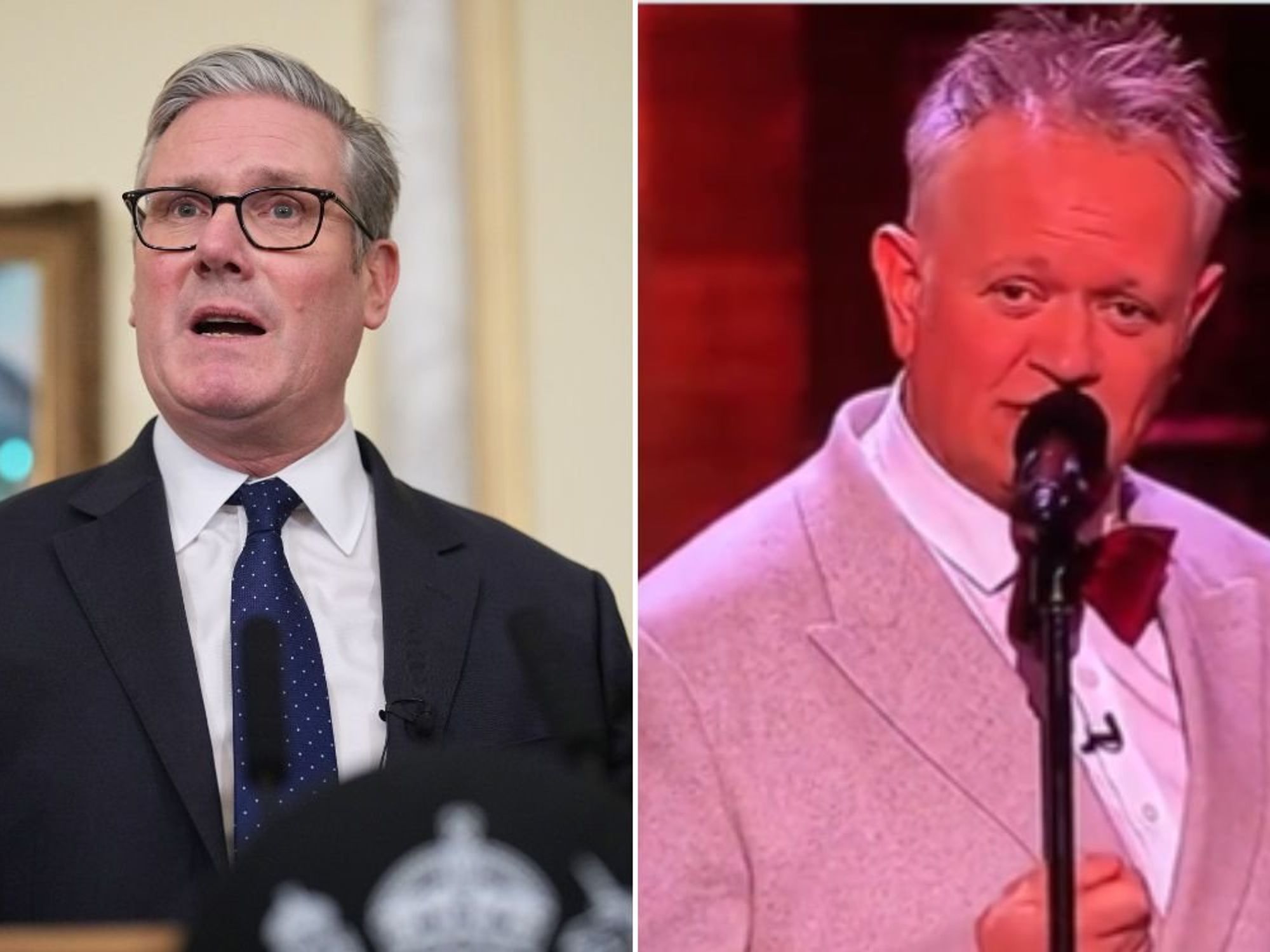 Keir Starmer met with boos from ITV Royal Variety Performance crowd as comedian mocks PM: 'He's i...