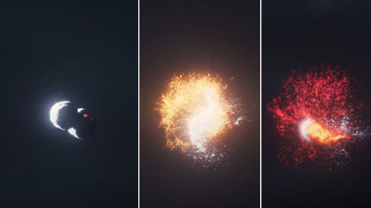 Asteroids smash into each other as astronomers witness incredibly rare moment 'unlike anything in our own Solar System'