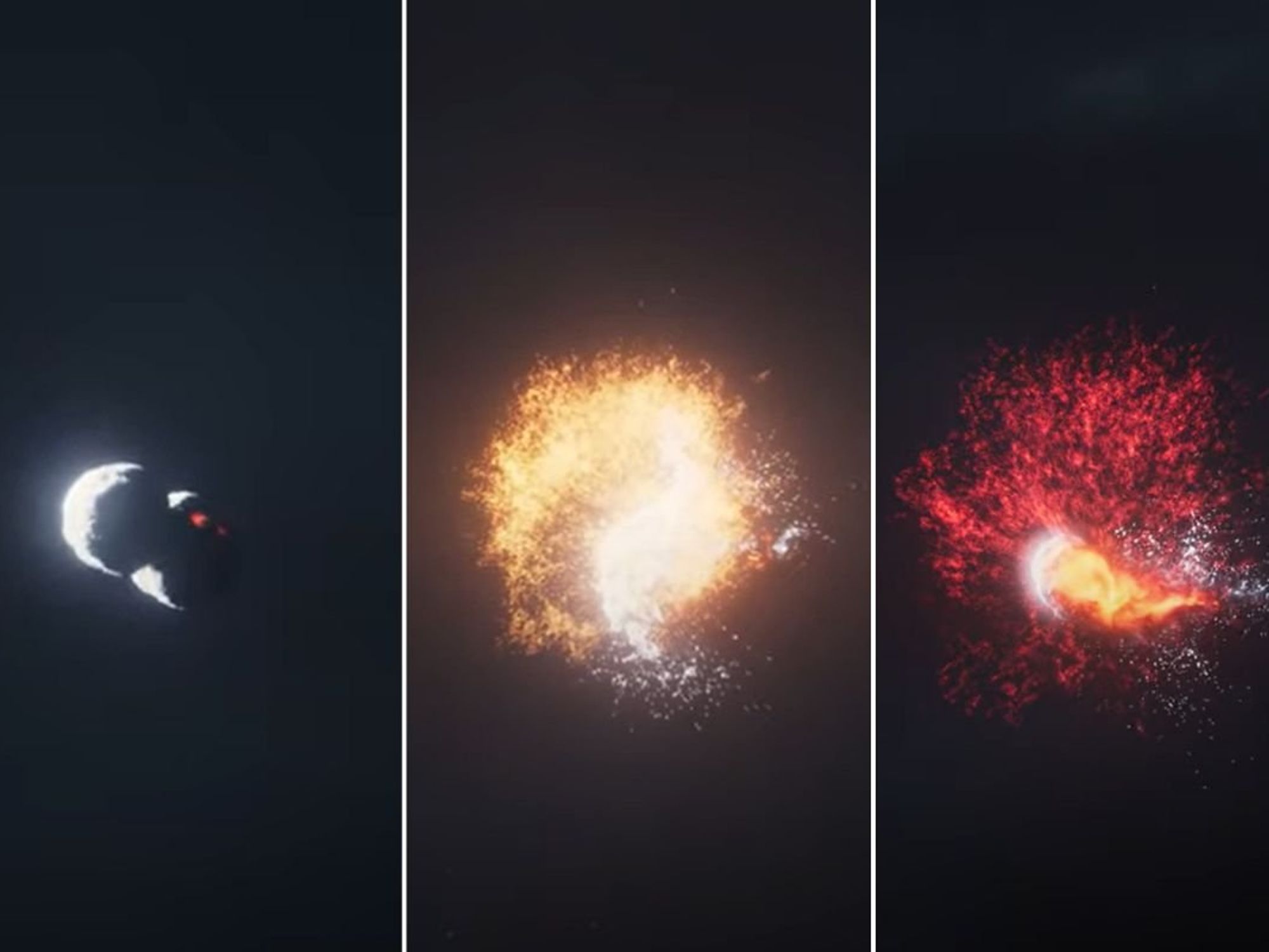 Asteroids smash into each other as astronomers witness incredibly rare moment 'unlike anything in...