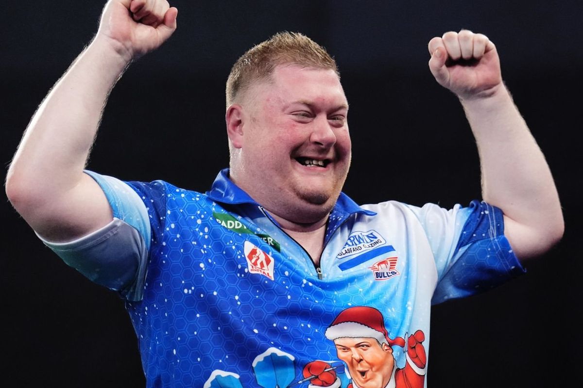 Darts star admits to Christmas dilemma after springing major upset at World Darts Championship
