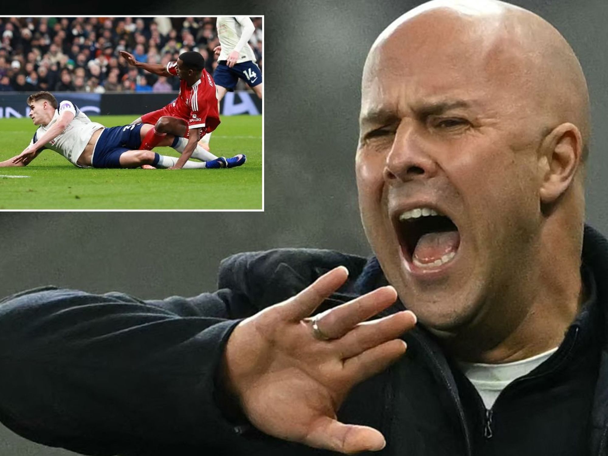 Arne Slot rages at Tottenham star as Liverpool boss provides update on injured Alexander Isak