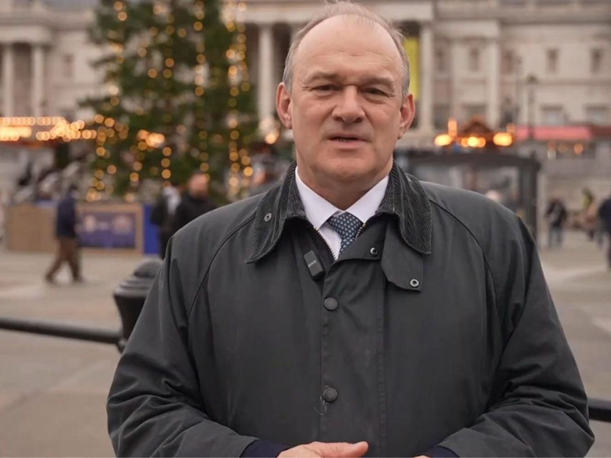 Ed Davey blasts ‘right-wing conspiracy theory trolls’ as Lib Dem leader delivers Christmas message
