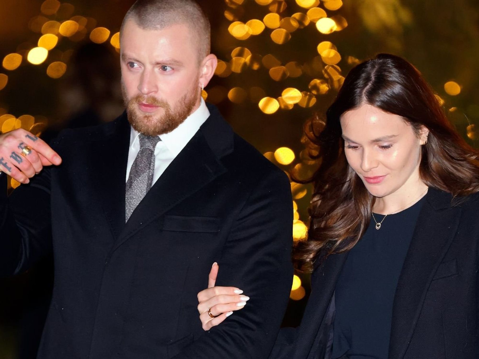 Security guards and dogs spotted ahead of Adam Peaty and Holly Ramsay wedding amid explosive family feud