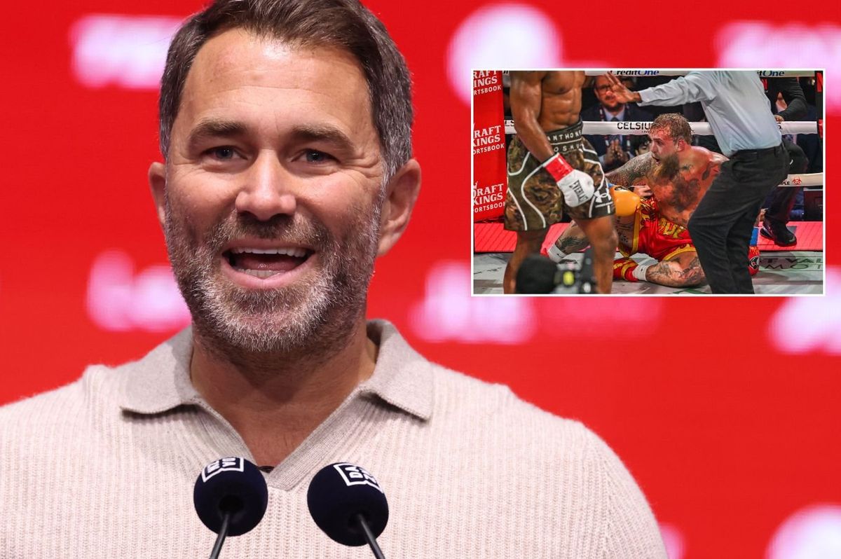Eddie Hearn tears into 'out of his depth' Jake Paul over comments made about Anthony Joshua boxing fight