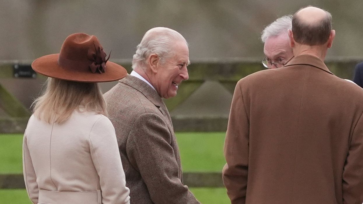 King Charles makes his first public appearance since Christmas Day alongside Sophie and Prince Edward