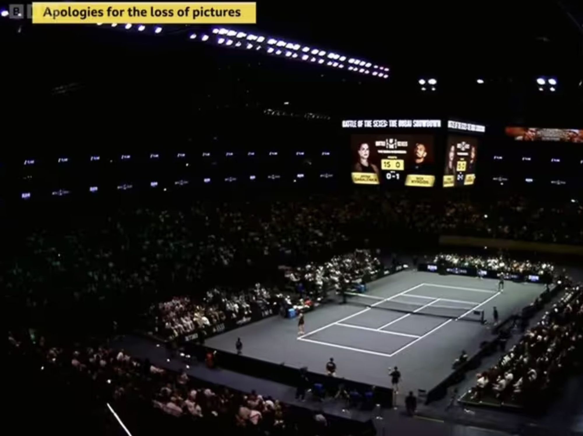 BBC forced to apologise to furious viewers after 'Battle of the Sexes' mishap