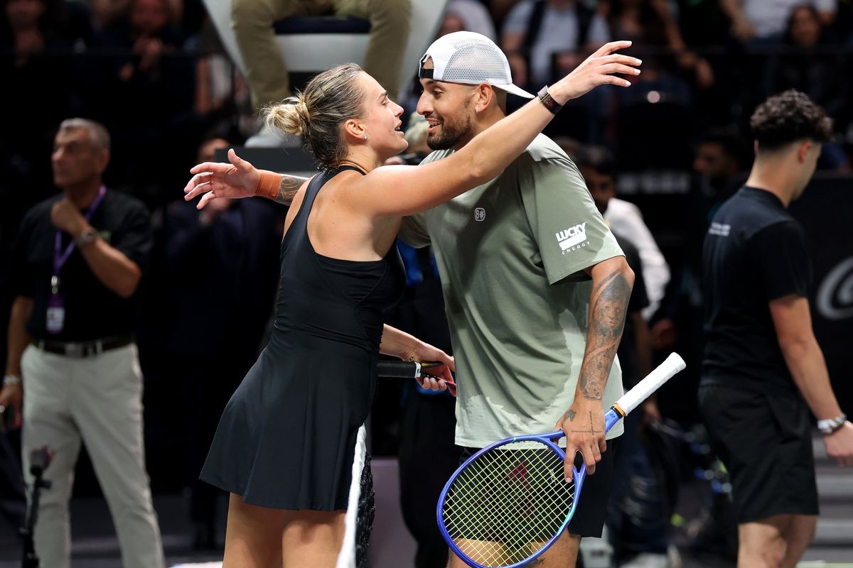 Nick Kyrgios and Aryna Sabalenka demand ANOTHER 'Battle of the Sexes' after Australian thrashes world No.1